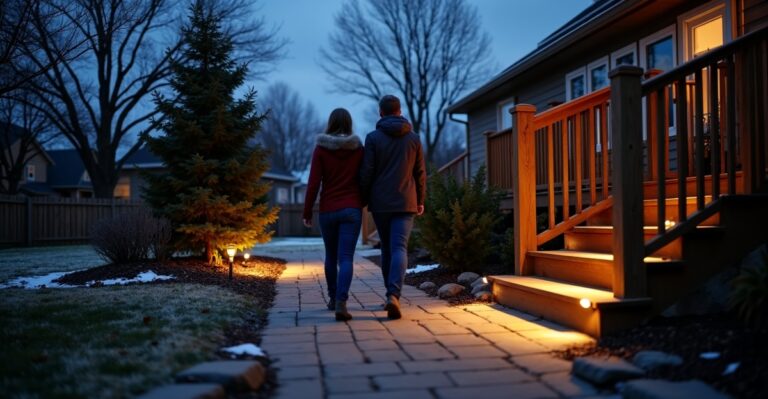 outdoor lighting planning for backyard