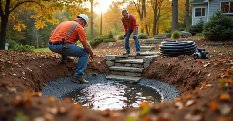 water feature installation