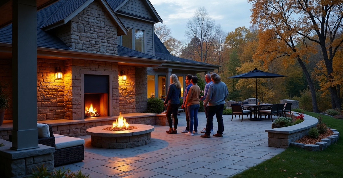 outdoor fireplace ideas